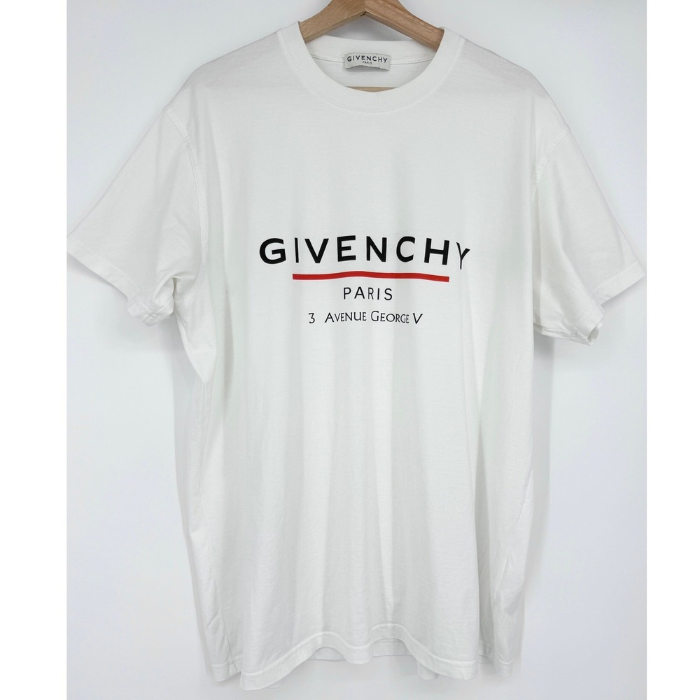 Givenchy Paris 3 Avenue George V Men's Oversized Shirt Sz S Cotton